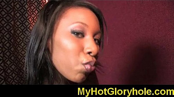 Gloryhole Initiations Black chick sucking white dick 17 