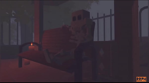 Horny Rec Room whore fucks a skeleton in Crescendo  
