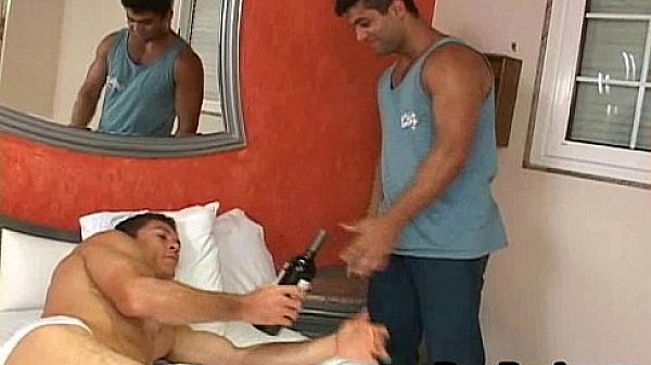 Hunk Gay Latino Men Enjoy Bareback Fucking