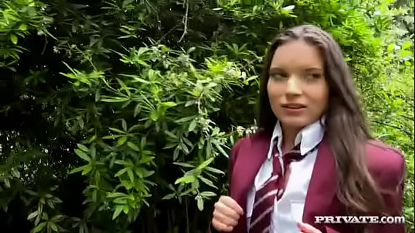 Tight Teen Anita Bellini has both holes plugged by two Gardeners