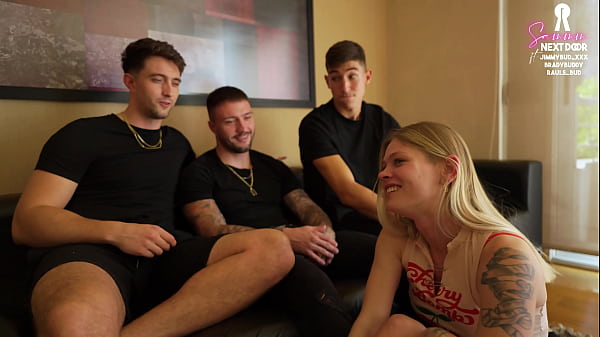 3 Hispanic STUDS smashes my TINY pussy and pretty face. WILD ORGY