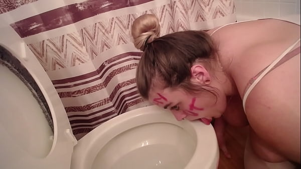 toilet licking
