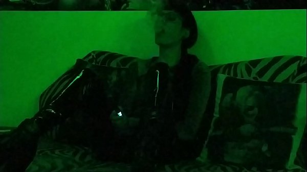 A goth Mistress's mysterious smoking pt2 HD
