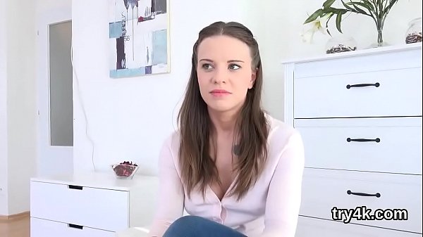 Sensual teenie blows penis in pov and gets spread twat shagged