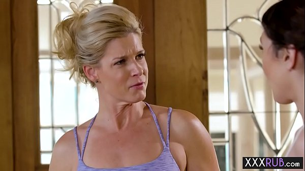 Wet lesbians kissing and massage