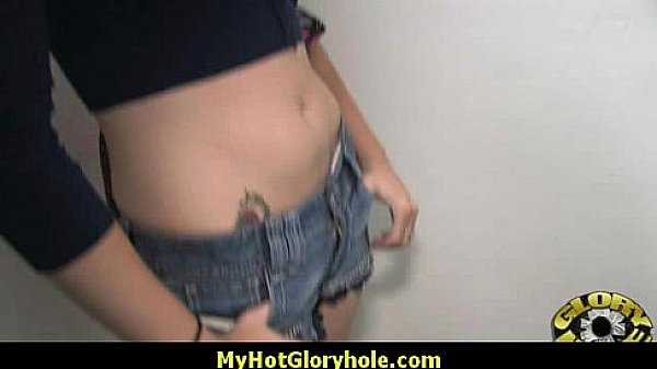 Horny Lady Enjoys Gloryhole Cocksucking Interracial 16 