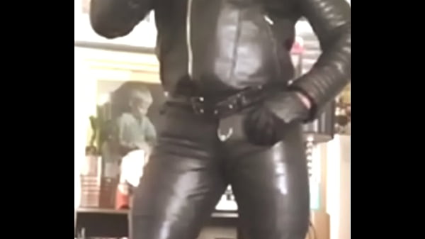 Black Leather Muscle Dad Fetish Scenes  
