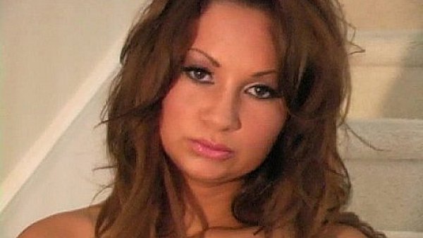 Amy Ried in Pantyhose on the Stairway  