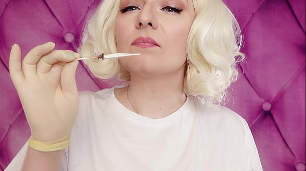 Latex Medical Gloves and Eating Ice Cream (Food Fetish) with Braces