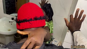 Sneaky Fucking my neighbours wife in the toilet raw bbc  