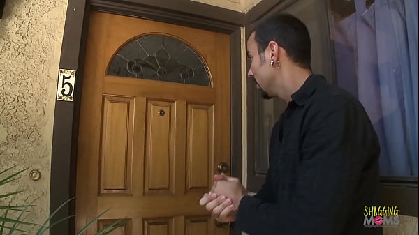 hot blonde MILF got talked into sucking on a big thick dick before getting her pussy eaten out and fucked in different poses on the couch. 