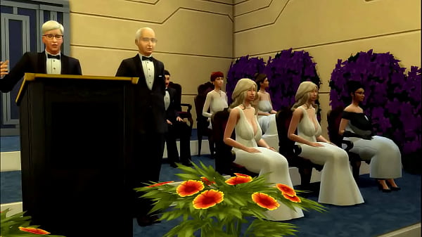 SIMS 4: A retired gentlemen gives an advanced university course in sex 