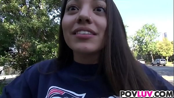 Skinny girl takes big dick