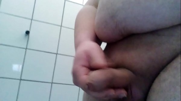 Fat guy having fun on the toilet #2