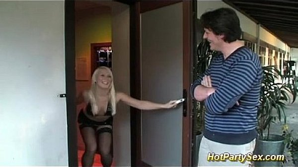 wild deepthroat party orgy with blonde cum drinking teen  