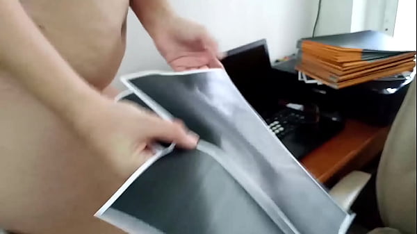 The silly secretary wondered why the scanner was scanning everything. The fool tried to scan her hand, two hands, boobs.  