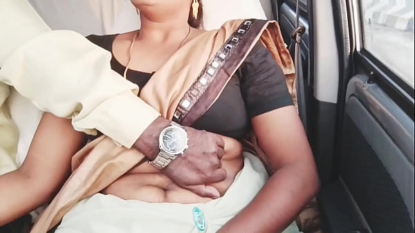 Beautiful saree call girl car sex Telugu dirty talks.
