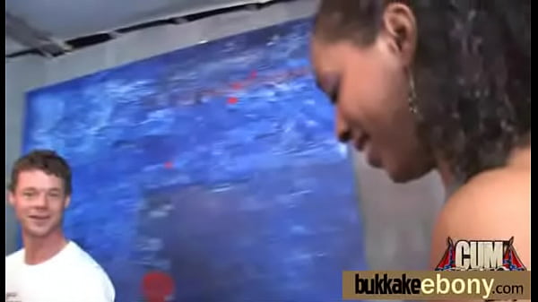 Ebony Babe Sucks Group Of White Guys 8