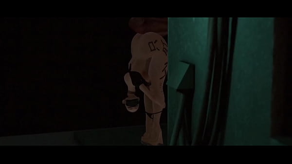 Public butt servicing around the corner, Second Life  