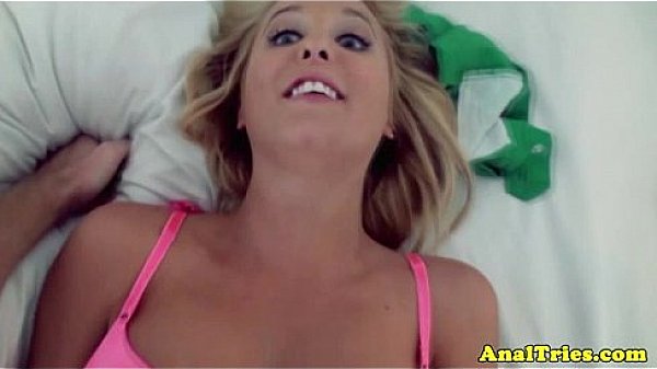 Blonde analsex gf enjoys an ass fingering