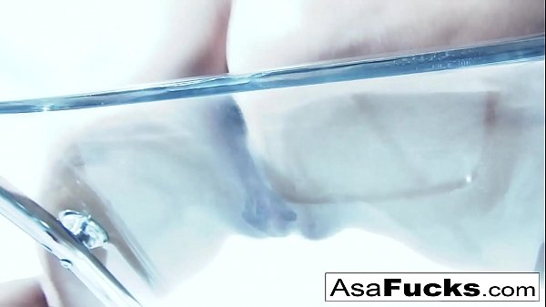 Asian slut rubs one out  