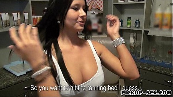 Busty receptionist Mia Manarote pussy screwed for some cash