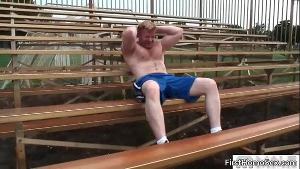 Horny blonde queer dude gets naked gay porn  