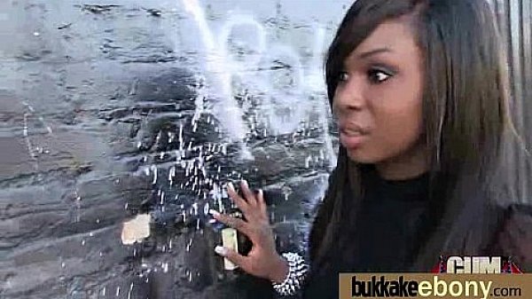 Busty black babe bubble bath group cocksuck! 28