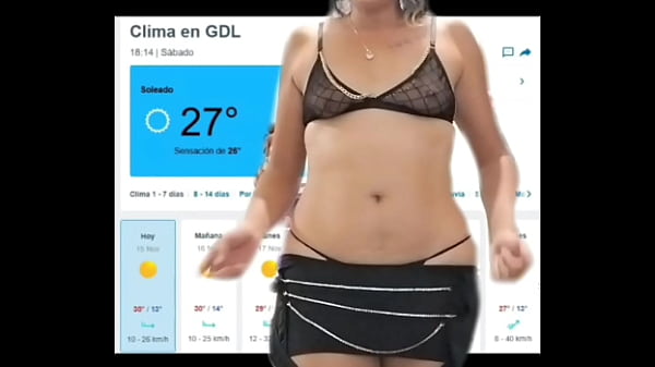 La chica del tiempo annie se desnuda para ti.  
