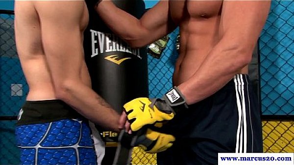 Straight muscular bottom fucked in octagon