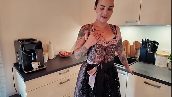Fingering my pussy in a dirndl!!