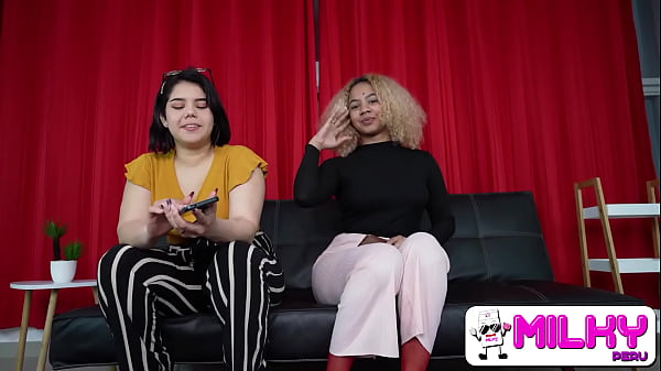 Lesbians have sex for the first time in front of cameras  