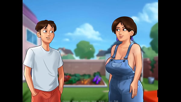 Jogo Porn&ocirc; 2D, Summertime Saga ep 18 - Ela usa os Vegetais da horta de Consolo  