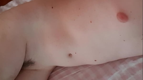 Hairy bush student with small cock