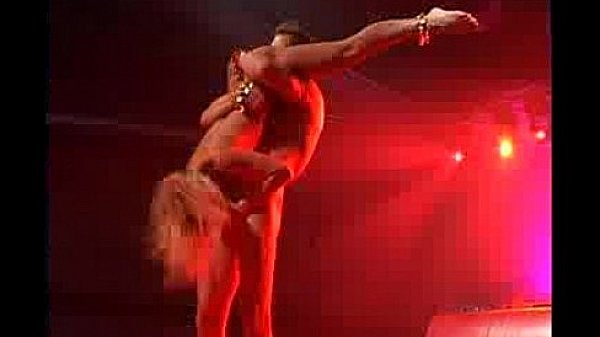 Nasty blonde sex on stage hard