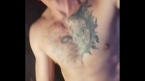 Alone at home, enjoying the massage