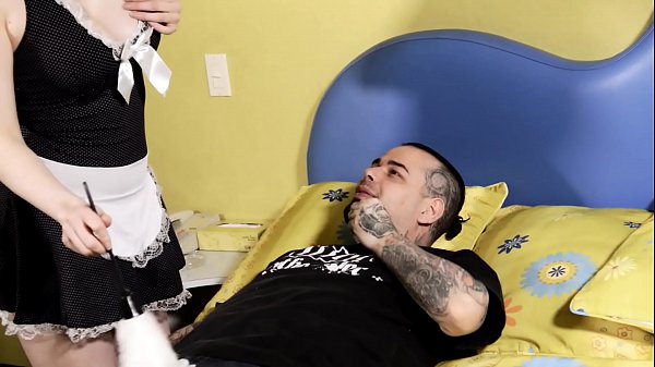 Sexy French Canadian maid has her tight hole fucked hard