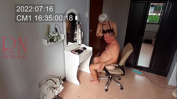 Do you want me to cut your hair? Nude barber and client. Naked hairdresser. Nudism