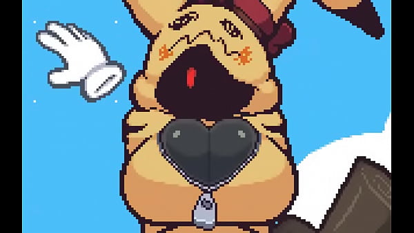 Pokemon recibe cachetada caliente en las tetas!  