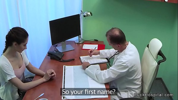 Brunette patient sucks doctors cock in sixtynine