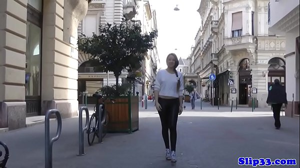 Glamcore teen doggystyled in POV by old man