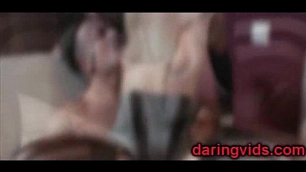 Sexy blonde fucked on sofa