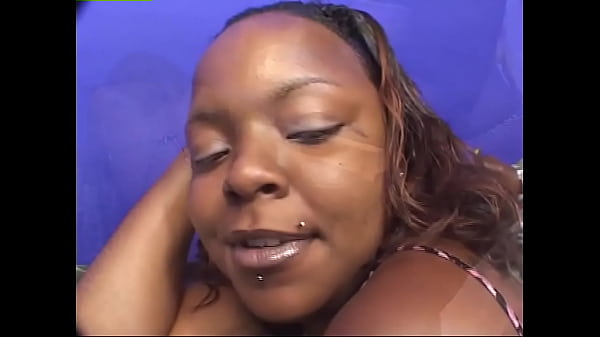 Hot black lesbians plays with double ended dildo  