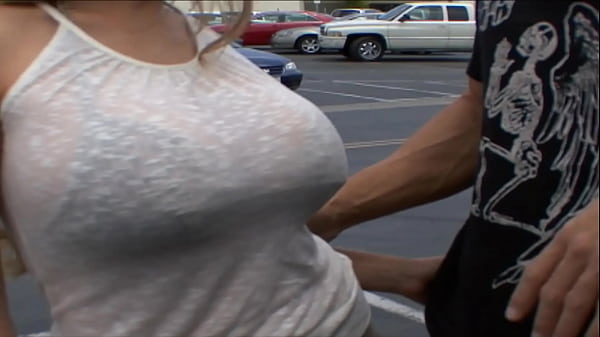 Some lucky guy picked up your blonde stepmom in the parking lot to fuck her