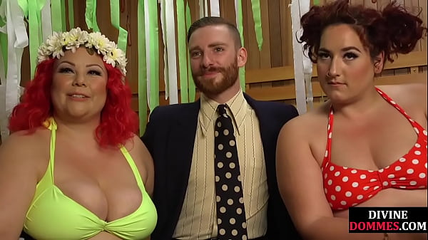 Chunky mistress dominating before demanding dick