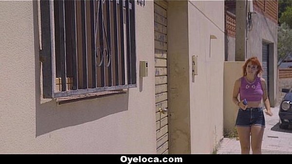 Oyeloca - Sexy Latin Girl (Lylian Red) Spotted Neighbors Giant Cock To Fuck  