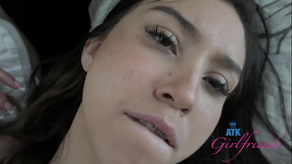 Brace face Amber Angel in uniform and braces and takes cum in her pussy....barely legal and having fun fucking and sucking