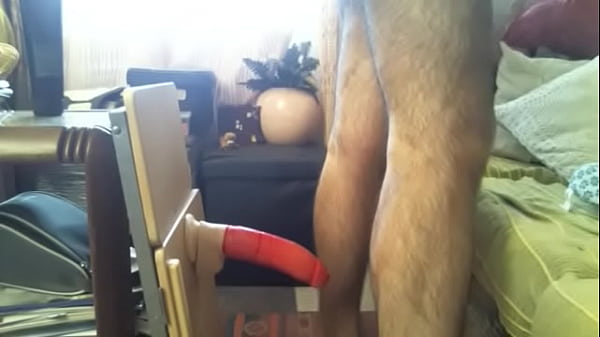 Trying my dildo on all 4