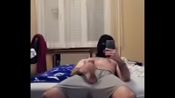 Jerking off with a mask on