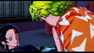 Demon Slayer femboy hentai.